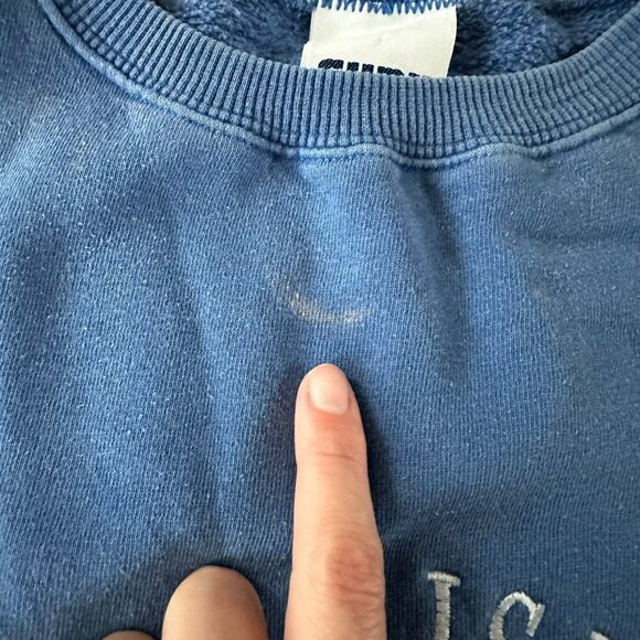Vintage Men’s size Medium Marco Island Blue Crewneck Pullover Sweatshirt - Picture 3 of 15